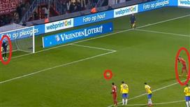 بالفيديو - بعد ميسي.. لاعب مغربي يتفنن في تنفيذ ركلة الجزاء