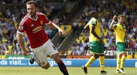 بالفيديو- خوان ماتا يقلص فارق اليونايتد مع السيتي إلى «نقطة»