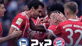 بالفيديو .. في أول لقاء بعد كارلو .. بايرن يتعثر أمام هيرتا بيرلين بالتعادل